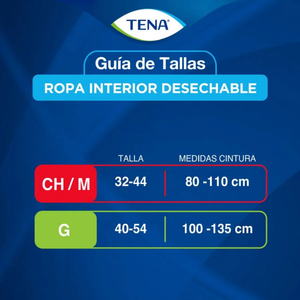 Tena Pants Ultra Protect Pañal Ropa Interior x16 Talla