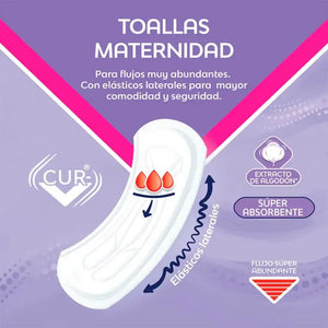 Toalla Higiénica Nosotras Maternidad Suave Sin Alas 10 Un