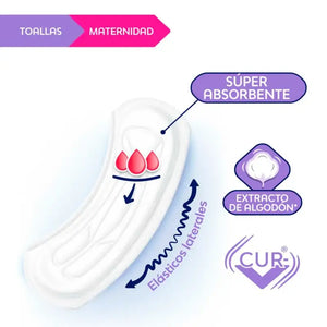 Toalla Higiénica Nosotras Maternidad Suave Sin Alas 10 Un