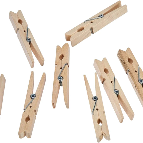 Pinzas De Bambú Para Colgar Ropa Teddy 24 Un