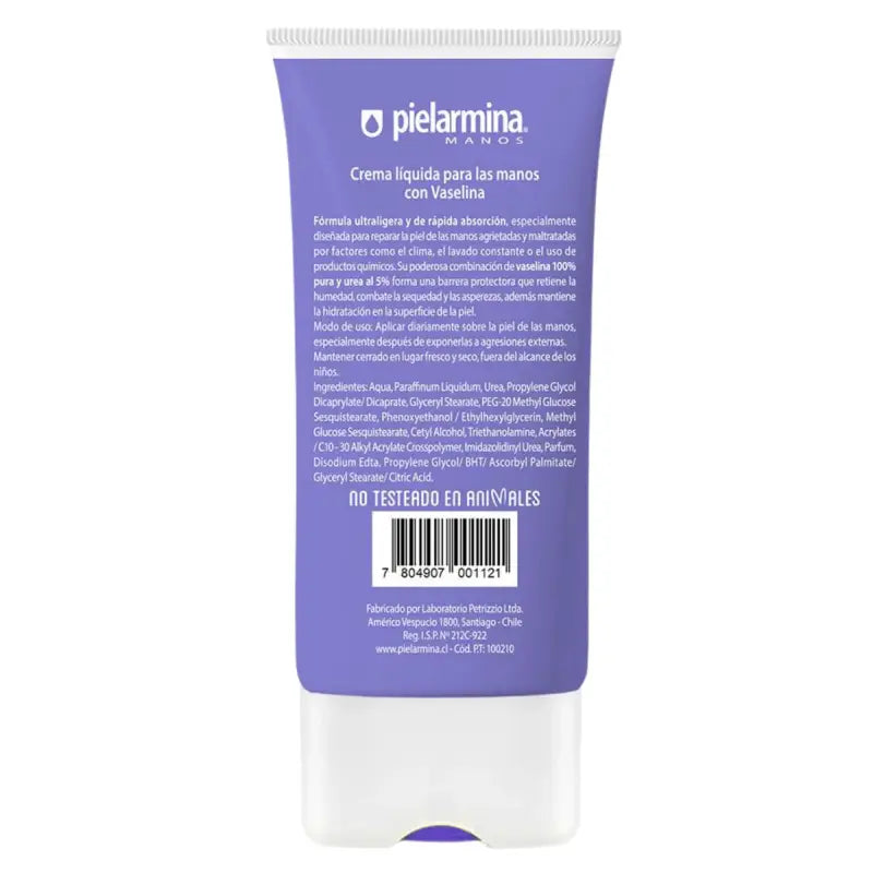 Pielarmina Crema De Manos Líquida 160 Ml Vaselina rescate multi reparadora