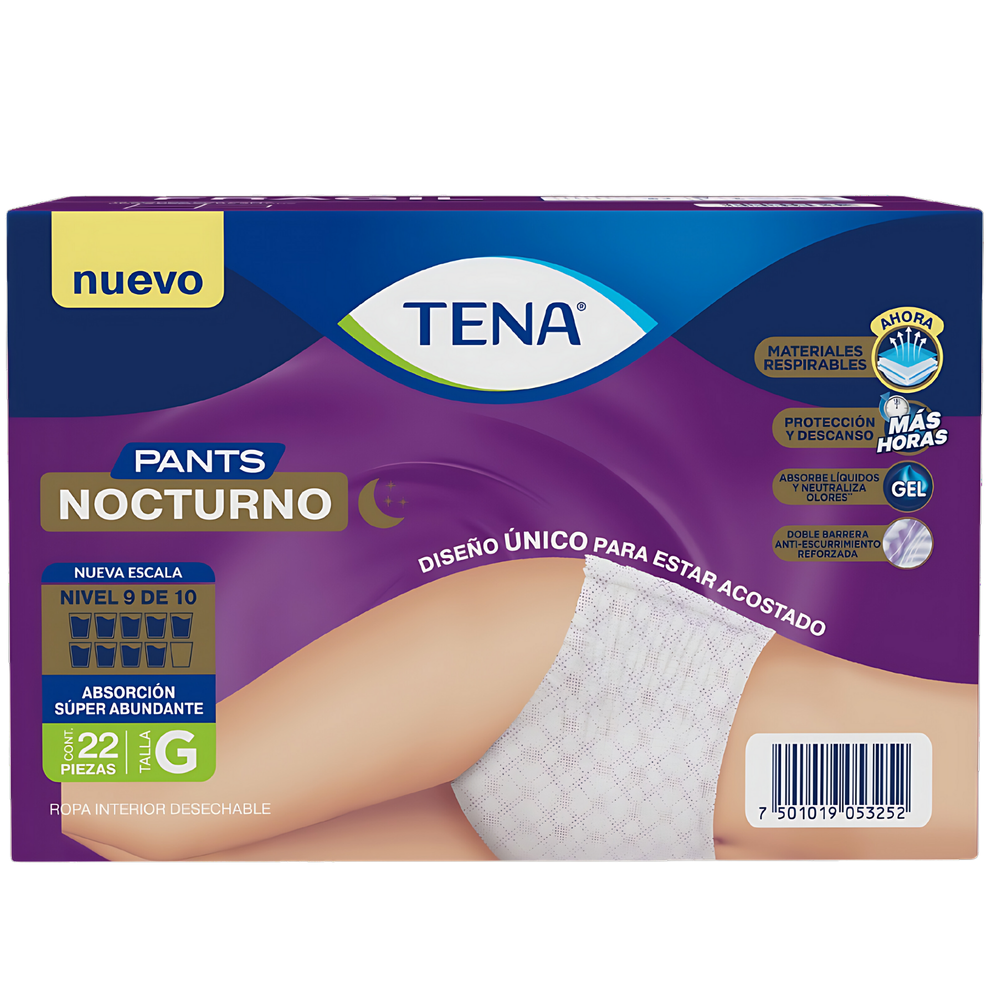 Pañal Adulto Tena Pants Nocturno x22 Un Talla G