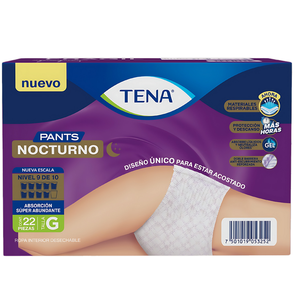 Pañal Adulto Tena Pants Nocturno x22 Un Talla G