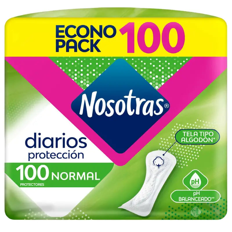 Protectores Nosotras Diarios Normal 100 Un
