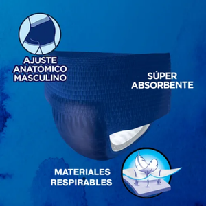 Tena Pants Men Ropa Interior Desechable X10 Un Talla  CH/M