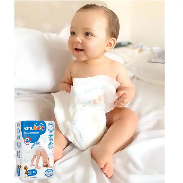 Pañales Emubaby Premium Talla XG 14 unidades