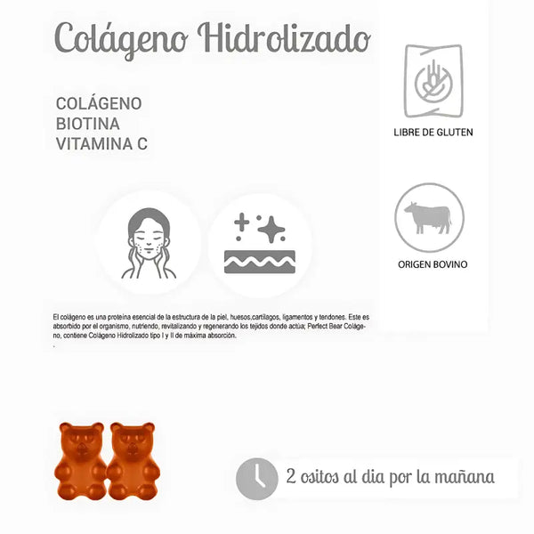 Colágeno Hidrolizado Biotina - Vitamina C Sabor Frutilla