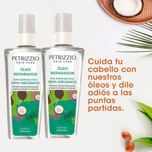 Petrizzio Spray Oleo Reparador Coco Orgánico 100 Ml