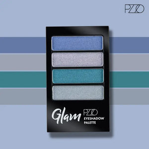 Petrizzio Pzzo Paleta De Sombras Glam Eyeshadow Palette X4 Bluesky