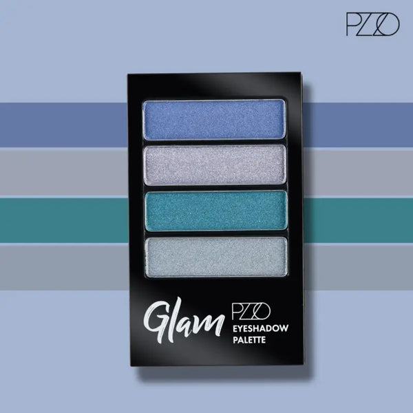 Petrizzio Pzzo Paleta De Sombras Glam Eyeshadow Palette X4 Bluesky