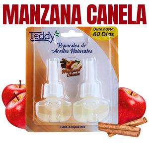 Ambiental Teddy Aceites Naturales Repuesto 2 Aroma Manzana Canela