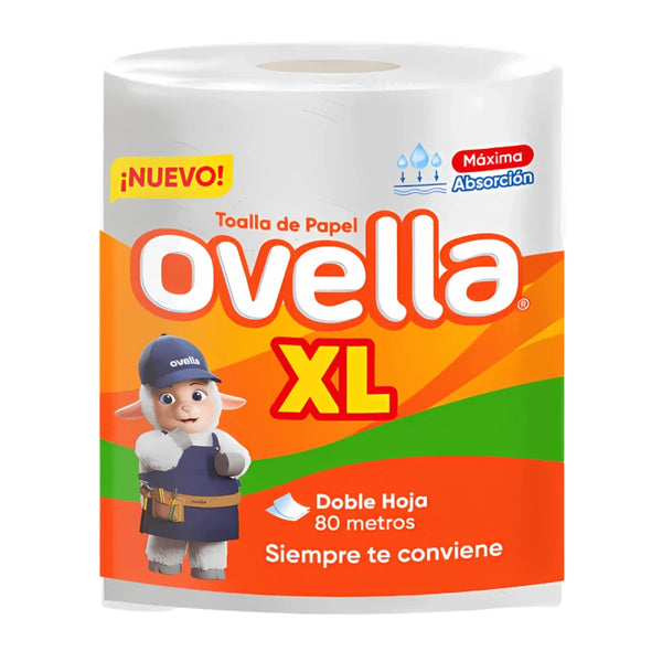 Toalla De Papel Ovella Xl Absorbente 1 Rollo