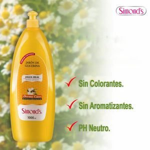 Simond's Dermo Care Jabón Líquido 1 Lt Jalea Real