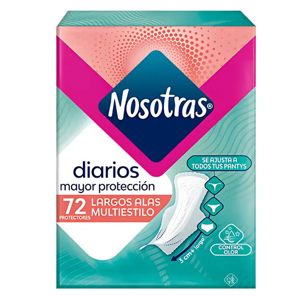 Protectores Nosotras Largos Con Alas Multiestilo 72 Un