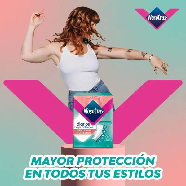 Protectores Nosotras Largos Con Alas Multiestilo 72 Un