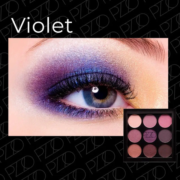 Petrizzio Paleta Pzzo Set De Sombras X9 Violet