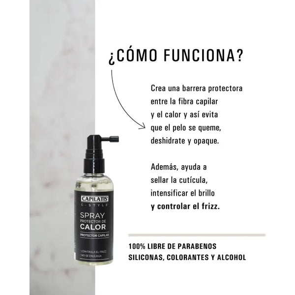 Capilatis C-style Spray Protector De Calor Capilar 110 Ml