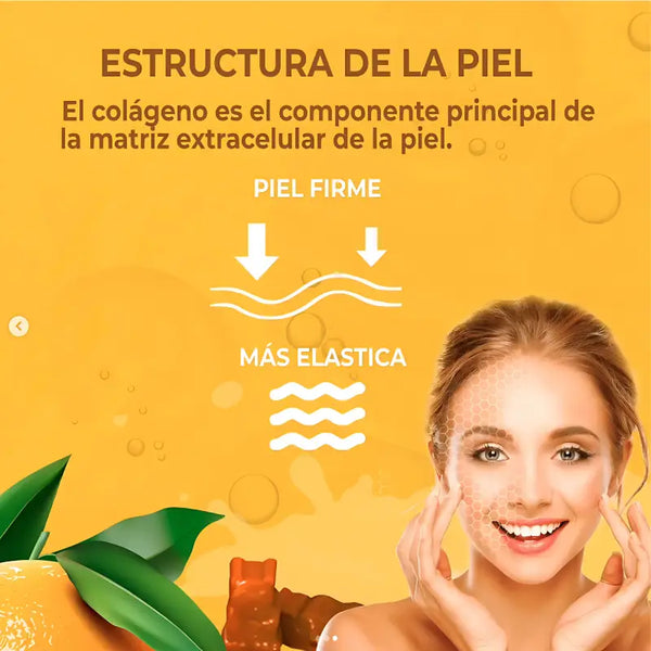 Colágeno Hidrolizado Biotina - Vitamina C Sabor Frutilla