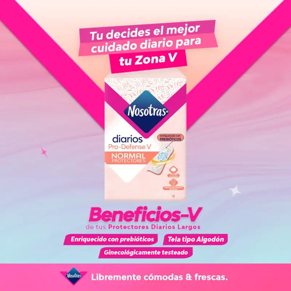 Protectores Nosotras Diarios Pro-defense V Normal 80 Un