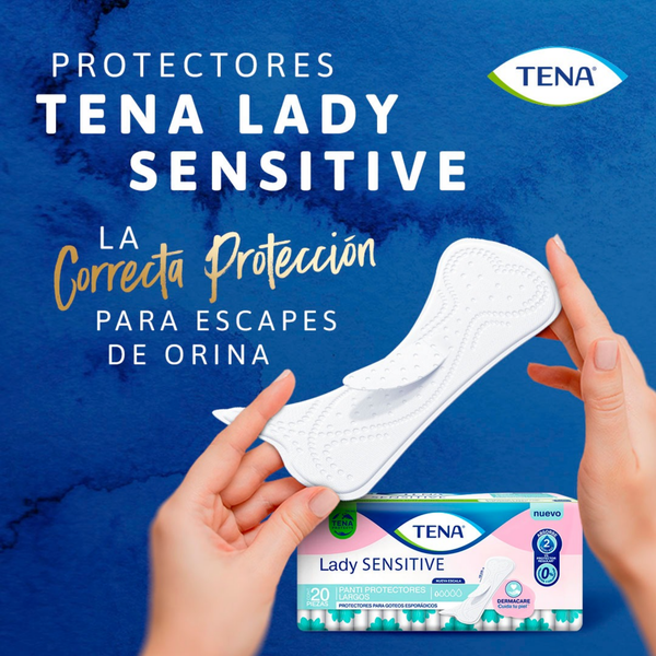Tena Lady Sensitive Protectores Diarios Largos 20 Un