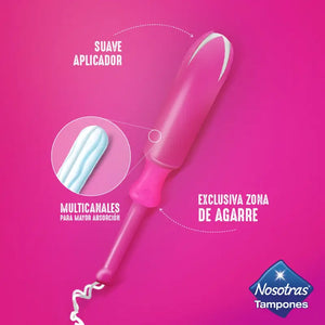 Tampones Nosotras Con Aplicador 8 Un Super