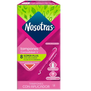 Tampones Nosotras Con Aplicador 8 Un Super plus