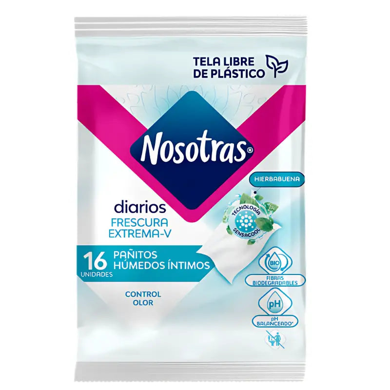 Pañitos Húmedos Íntimos Nosotras 16 Un Frescura extrema
