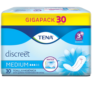 Tena Discreet Medium Toalla Femenina 30 Un