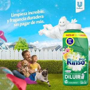 Rinso Detergente Líquido Para Diluir 500 Ml Rinde 3lt