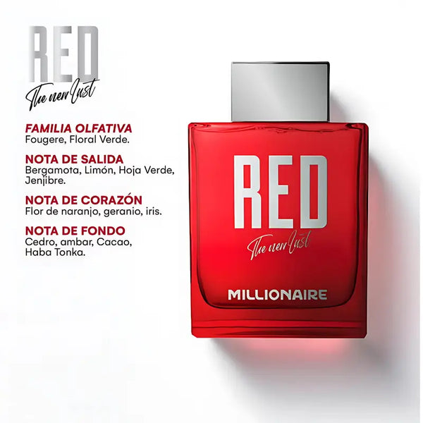 Millionaire Red New Lust Perfume Hombre Edp 200 Ml