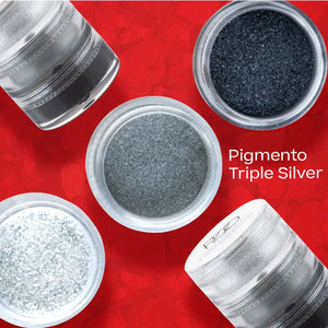 Petrizzio Pzzo Sombra Pigmento Triple Silver