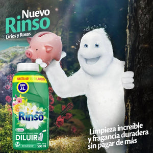 Rinso Detergente Líquido Para Diluir 500 Ml Rinde 3lt