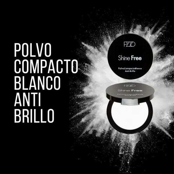Petrizzio Pzzo Shine Free Polvo Compacto Blanco Anti Brillo
