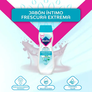 Jabón Íntimo Nosotras Diarios 200 Ml Frescura extrema