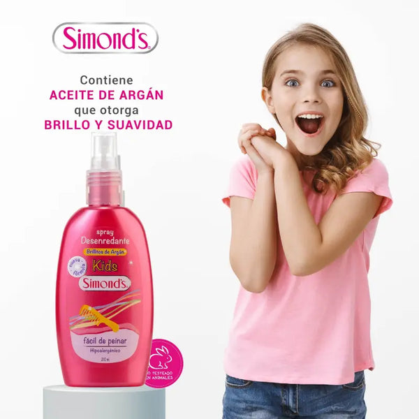 Simond's Kids Spray Desenredante Brillitos De Argán 210 Ml