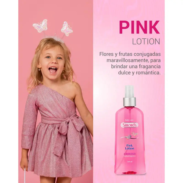 Simond's Baby Care Colonia Para Bebe 260 Ml PINK LOTION