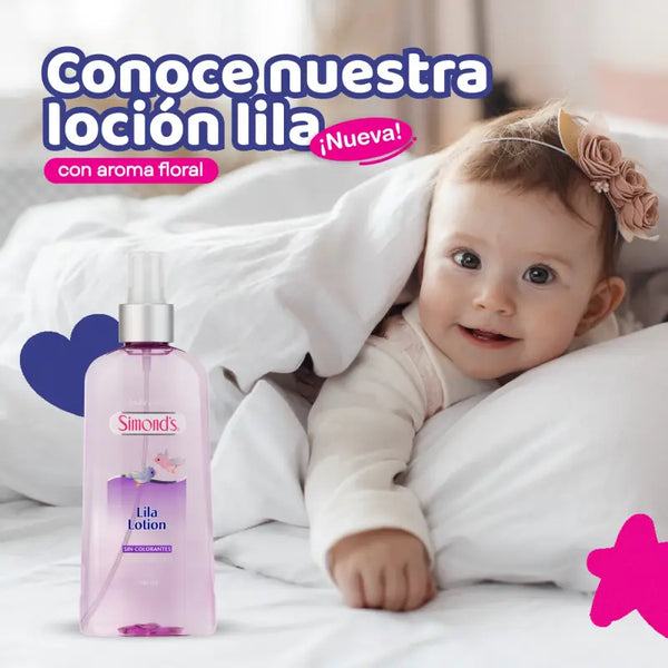 Simond's Baby Care Colonia Para Bebe 260 Ml LILA LOTION