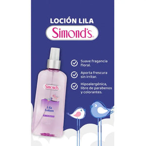 Simond's Baby Care Colonia Para Bebe 260 Ml LILA LOTION