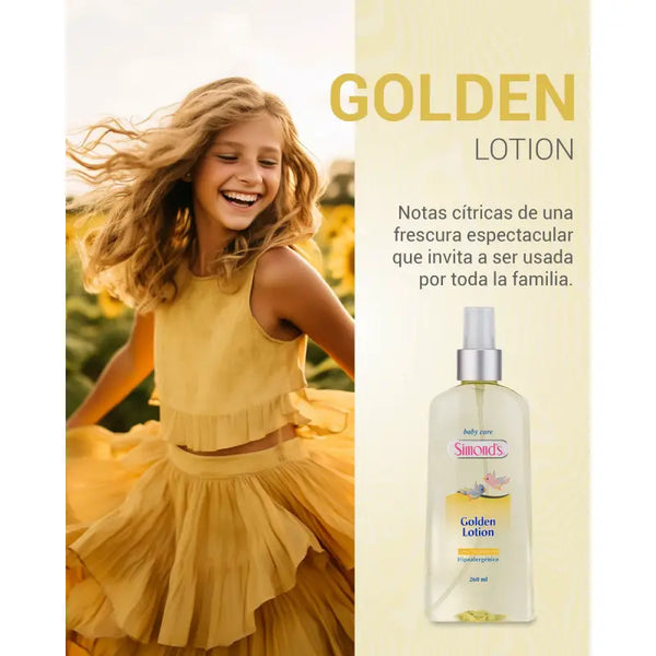 Simond's Baby Care Colonia Para Bebe 260 Ml GOLDEN LOTION