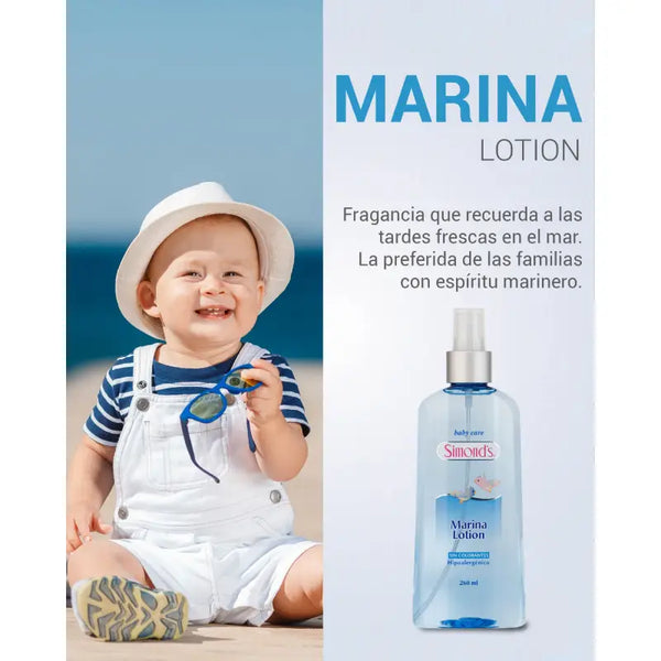 Simond's Baby Care Colonia Para Bebe 260 Ml MARINA LOTION