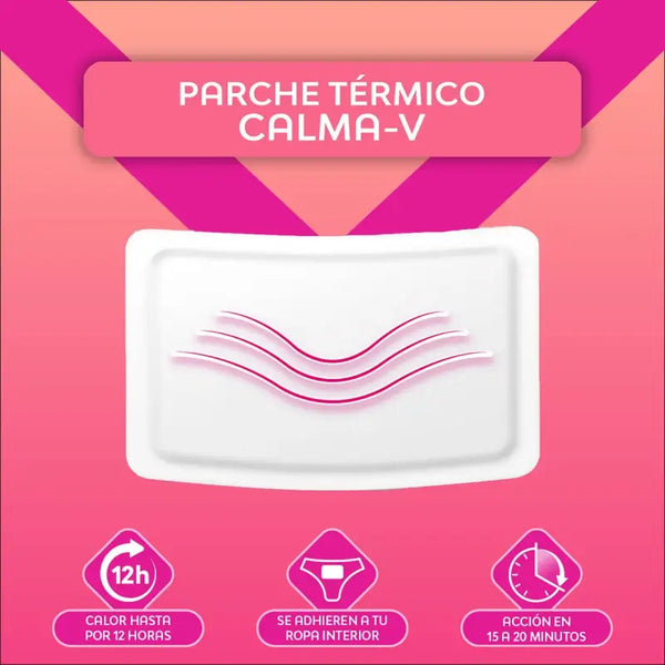 Nosotras Parche Térmico Calma-v Alivia Cólico Menstrual 3 Un
