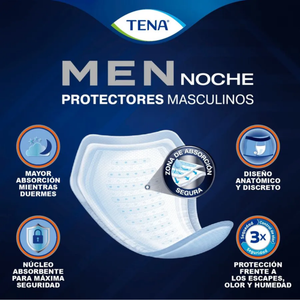 Tena Men Noche Protector Masculino Incontinencia 10 Un