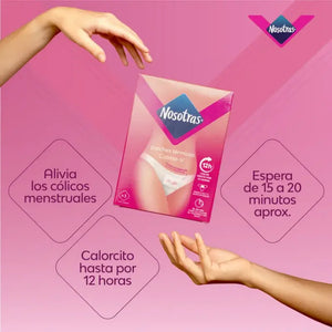 Nosotras Parche Térmico Calma-v Alivia Cólico Menstrual 3 Un