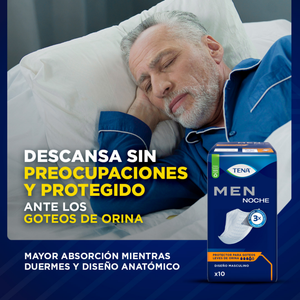 Tena Men Noche Protector Masculino Incontinencia 10 Un