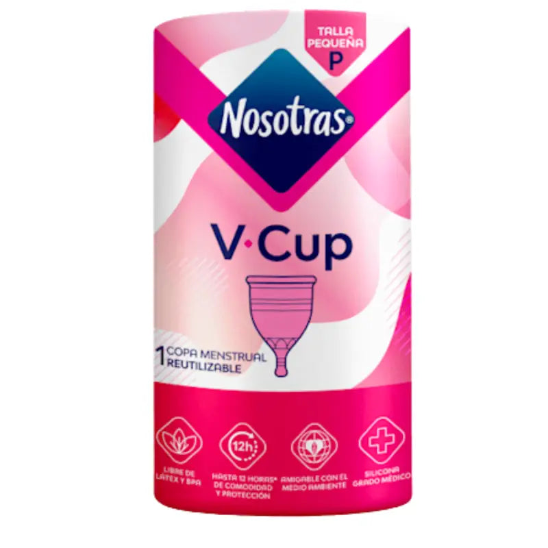 Nosotras V-cup Copa Menstrual Reutilizable Rosa / Pequeña