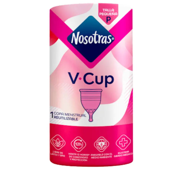 Nosotras V-cup Copa Menstrual Reutilizable Rosa / Pequeña