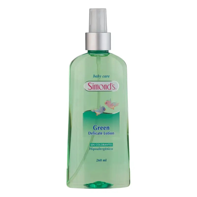 Simond's Baby Care Colonia Para Bebe 260 Ml GREEN DELICATE LOTION