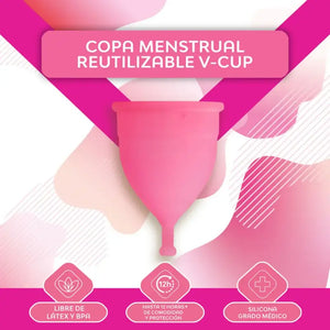 Nosotras V-cup Copa Menstrual Reutilizable Rosa / Pequeña
