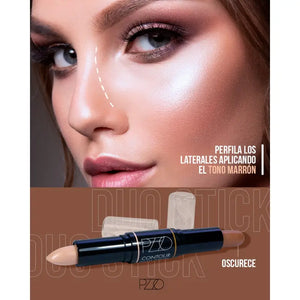 Petrizzio Contorno Y Iluminador En Barra Contour Duo Stick