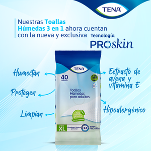 Toallas Húmedas Tena Para Adulto De 40 Un